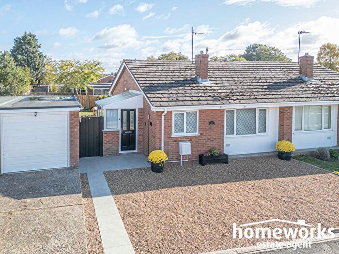 2 Bedroom Semi-Detached Bungalow For Sale In George Eliot Way, Dereham, NR19