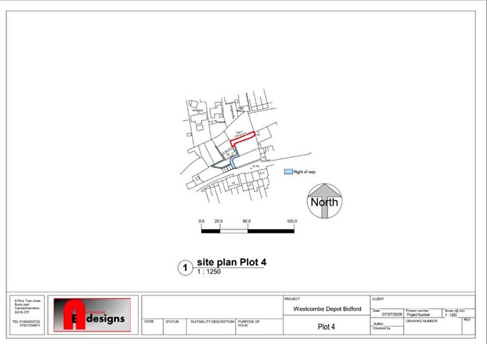 Land For Sale In Plot Westcombe Lane, Bideford, Devon, EX39