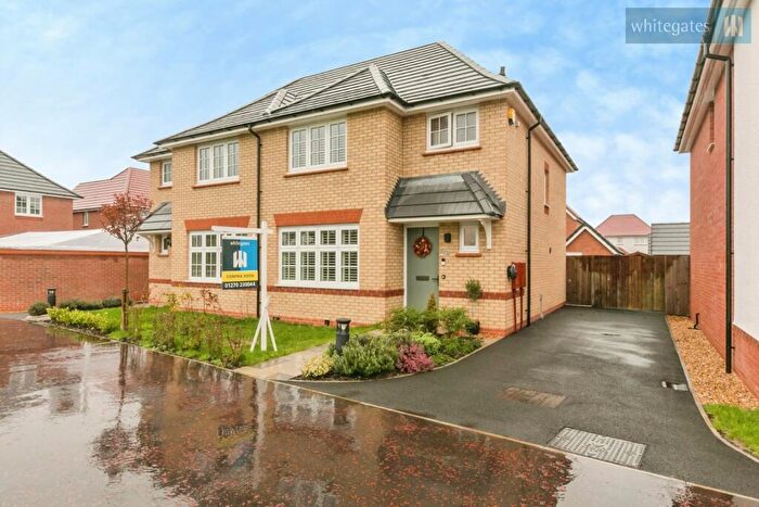 3 Bedroom Semi-Detached House For Sale In Richard Gibson Road, Henhull, Nantwich, Cheshire, CW5