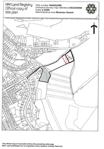 Land For Sale In Plot Cwm Farm Road Six Bells, Abertillery, Gwent, NP13