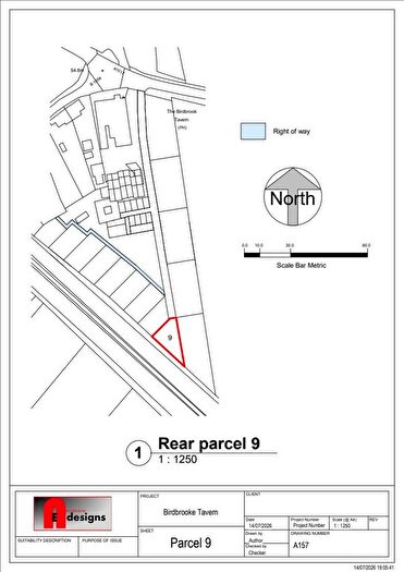 Land For Sale In Rear Parcel Birdbrook Tavern, New England, Halstead, Essex, CO9