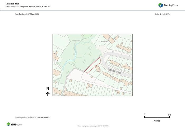 Land For Sale In Land Ajd To Danycoed, Ystrad, Pentre, Mid Glamorgan, CF41