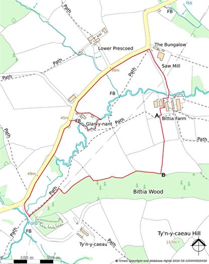 Land For Sale In Land & Buildings Adjoining Bittia Farm, Llanbadoc, Usk, Monmouthshire, NP15